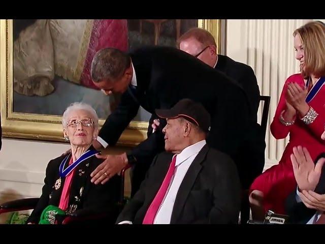 "Hidden Figures" Katherine Johnson Awarded Presidential Medal Of Freedom In 2015