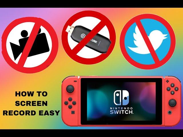 HOW TO SCREENRECORD NINTENDO SWITCH - No Capture Card, Camera, or twitter - Straight to YouTube