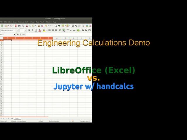 Engineering Calculations: Handcalcs-on-Jupyter vs. Excel