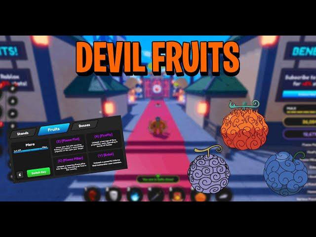 How to get devil fruits in Anime Fighting Simulator X!!!