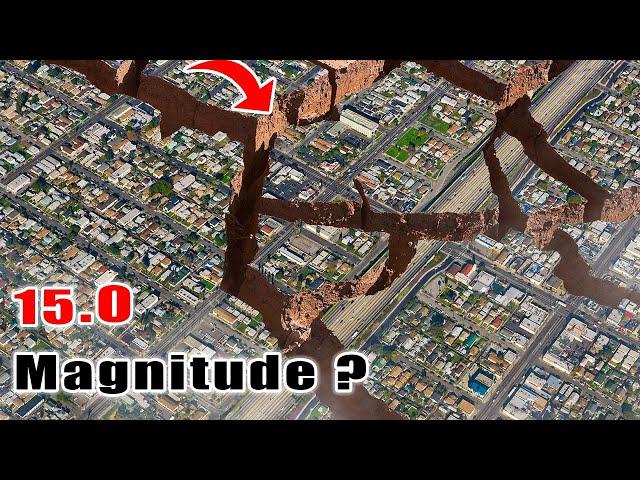 How 15 Magnitude Earthquake Looks like?