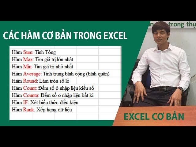 Học excel cơ bản bài 2: Hướng dẫn các hàm cơ bản trong excel