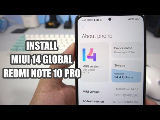 Nyobain Install MIUI 14 Global Redmi Note 10 Pro ROM EEA Tanpa UBL Pakai Trik Rename