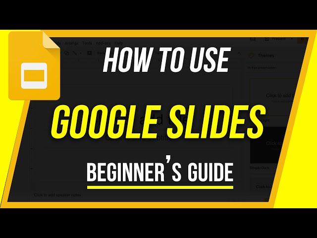 How to Use Google Slides - Beginner's Guide