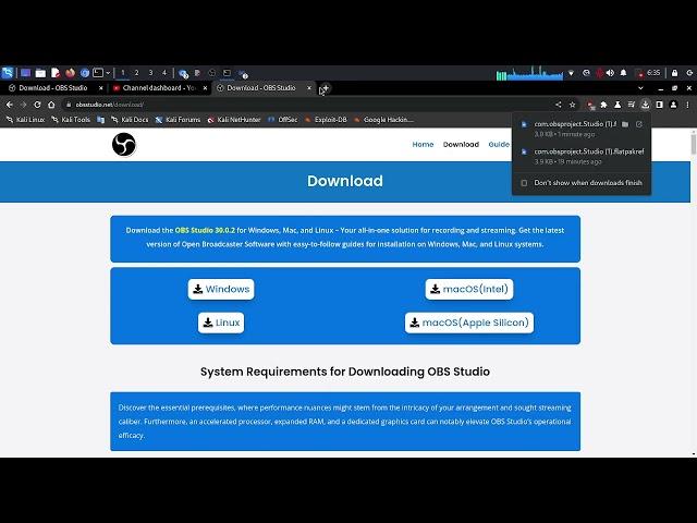 Installing OBS Studio on Kali Linux: A Comprehensive Guide [2024]