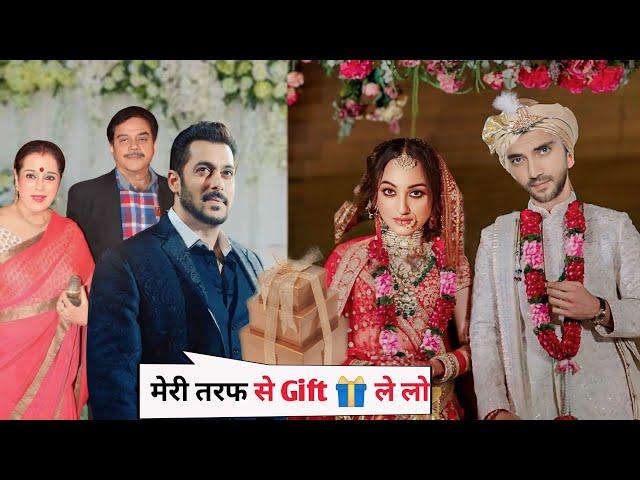 Sonakshi Sinha & Zaheer Iqbal Wedding Video, Salman khan शादी में पहुंचे गिफ्ट लेकर ,latest video ||