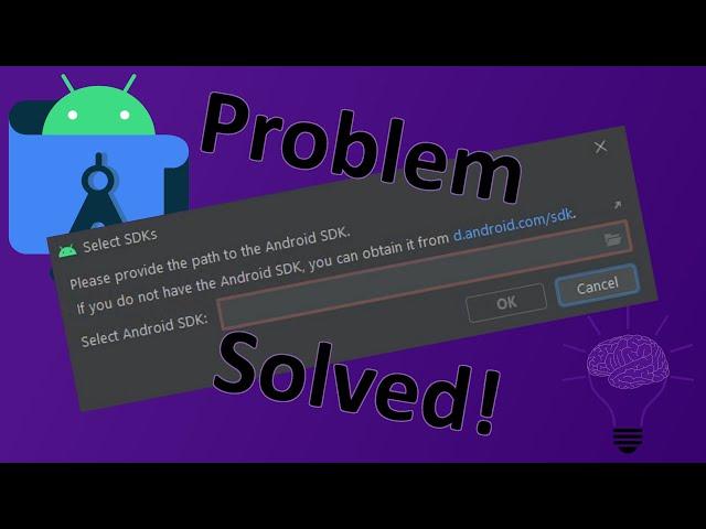 "Please provide the path to the Android SDK" error solved
