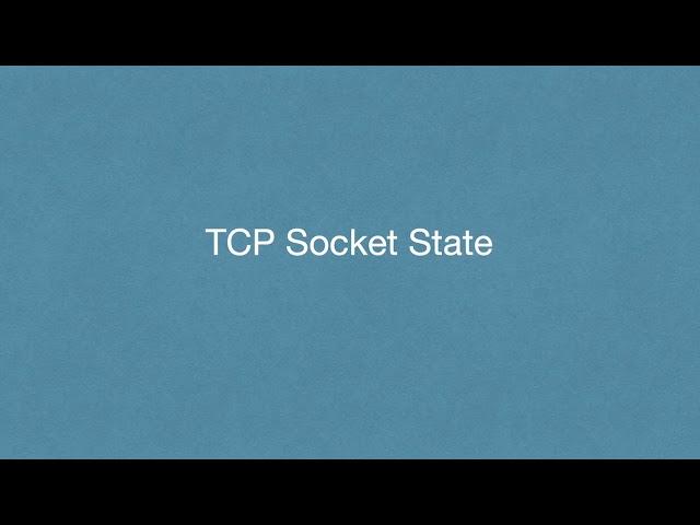 TCP Socket State