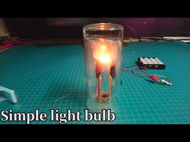 How to make a light bulb from a pencil lead