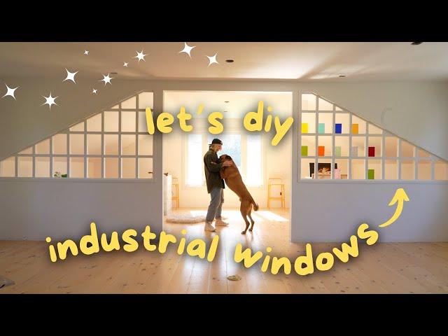 let’s diy industrial windows into my studio! | DIY DANIE