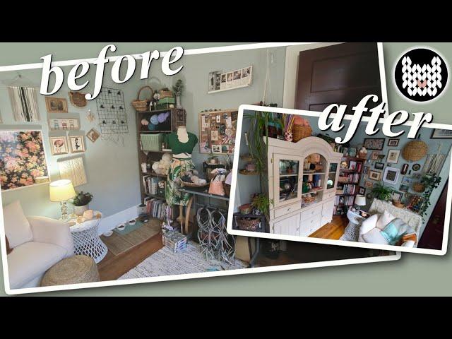  Revealing my New Craft Room  Thrift Haul, Yarn Stash, & Sewing Space Part 4