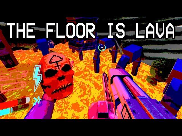 ultrakill but the floor is lava (new encore level 1-E)