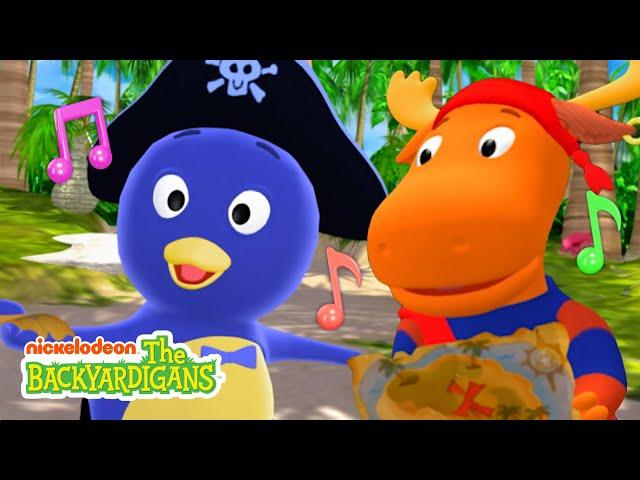 Pirate Pablo Searches & Sings for "Treasure!" w/ Tyrone & Uniqua | The Backyardigans