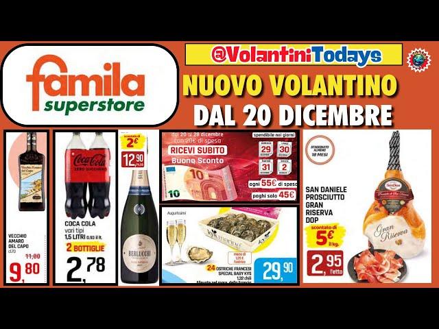 Volantino Famila dal 20 al 28 dicembre  RISPARMIA PER LE FESTE! 🟩⬜️🟥 #anteprima