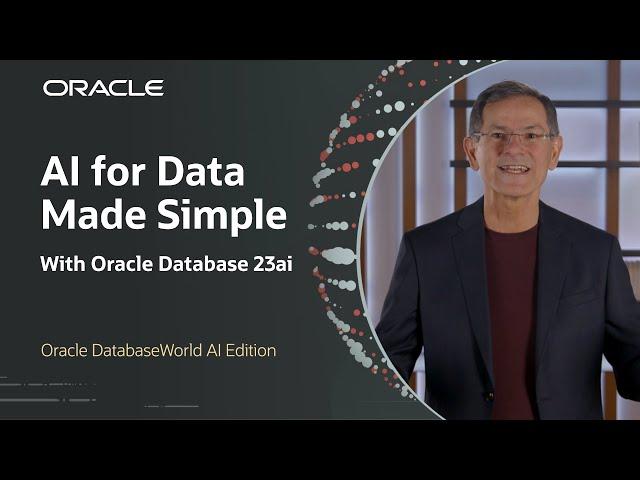 AI for Data Made Simple | Oracle DatabaseWorld AI Edition