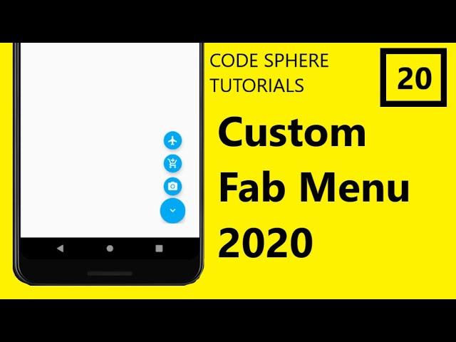 fab menu android studio || Custom fab 2020