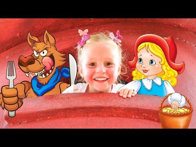 Tales for children in the entertainment park Vlog from Nastya
