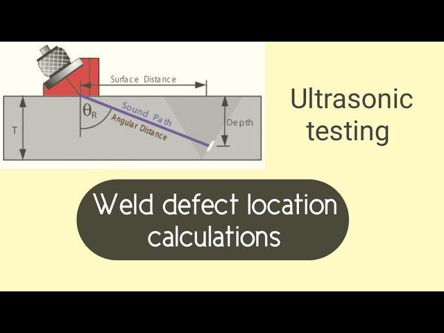 Weld Defect Location calculation in Ultrasonic testing ll UT Level 2 & 3