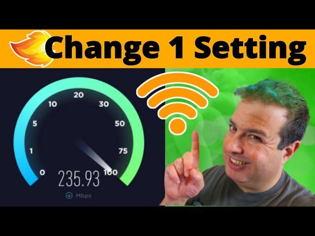 How to make your Internet speed faster with 1 simple setting! New Method