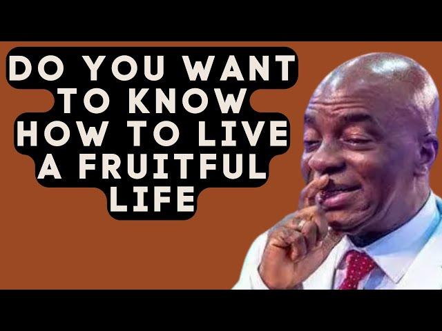 BISHOP DAVID OYEDEPO UNVEILING HOW TO LIVE A FRUITFUL LIFE NEWDAWNTV JUNE 30TH 2022