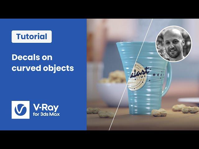 V-Ray for 3ds Max — Adding realistic stickers and labels to curved objects