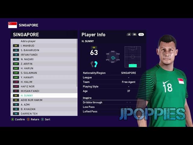 Mini Facepack NT Singapore | PES 2021 Smoke Patch v4 [21.4.5]