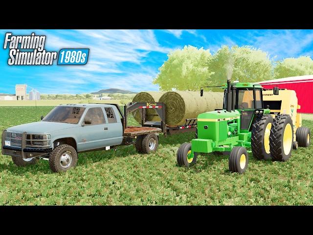 First Hay Cutting of the Year! | 1980’s series | Farming Simulator 22