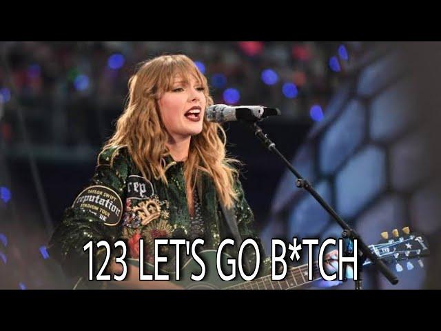 Taylor Swift 123 Let's go b*tch compilation | LGB | Delicate | Fan moment | Being herself