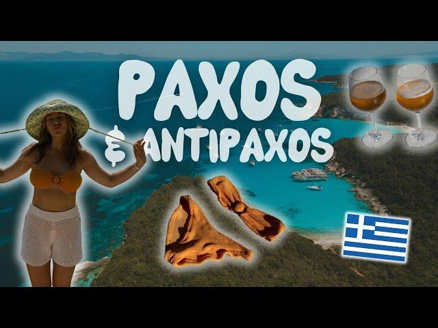 PAXOS & ANTIPAXOS  | the best greek food we've ever had + this beach = THE CARIBBEAN OF EUROPE?!