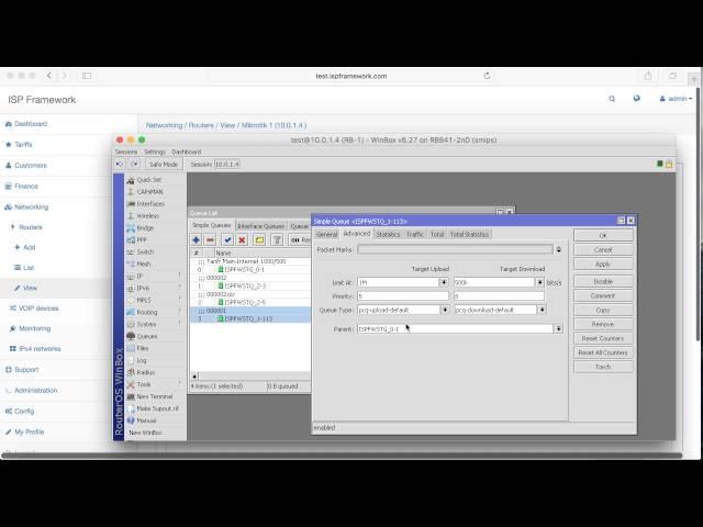 Short MikroTik API demo on ispframework