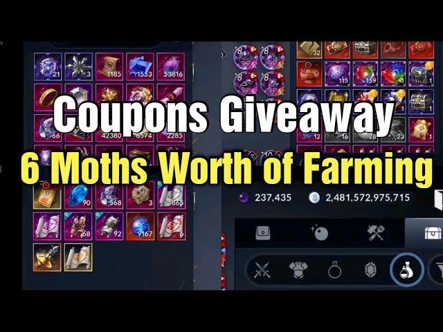 Black Desert Mobile All Resouces Farmed in 6 Months + Coupon Giveaway