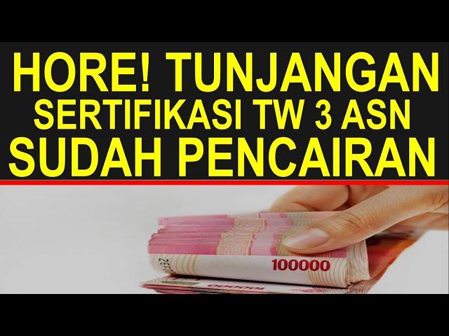 Horee! Kabar gembira tunjangan sertifikasi guru triwulan 3 2023  PNS,PPPK,Non ASN 25 Oktober 2023