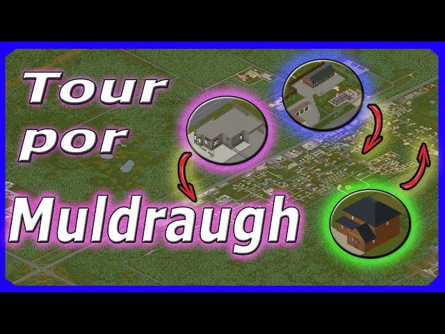 Mostrando todos os pontos principais de Muldraugh // Tour pelas cidades // Project Zomboid Pt-Br