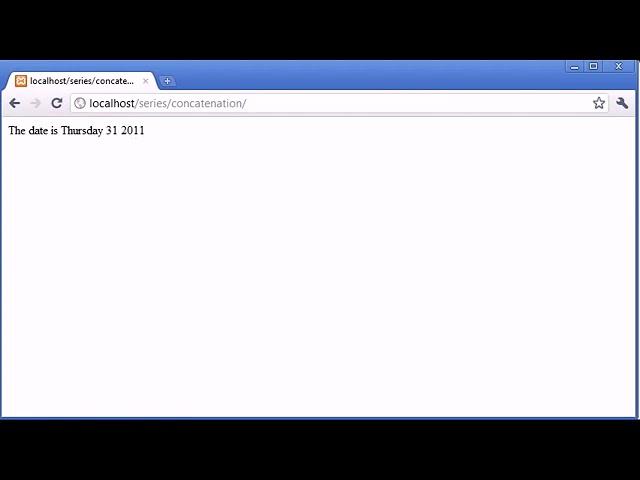 Beginner PHP Tutorial   17   Concatenation