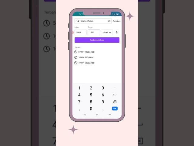Cara mudah bikin desain dengan ukuran sesuai kebutuhan di #canva #shorts #tipscanva