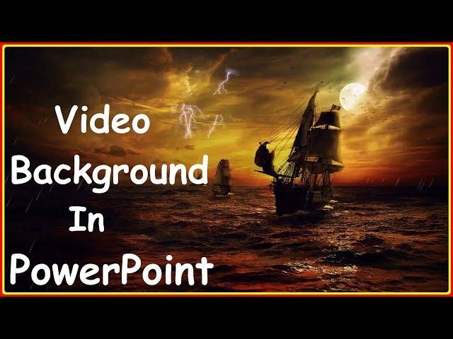 How to Add a Playing Video Background in PowerPoint Presentations ( Adding Videos to PowerPoint )