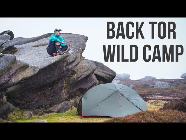Back Tor Solo Wild Camp - A Misty Night On The Moors - Peak District