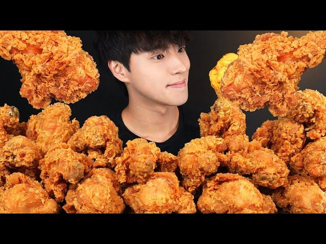 ASMR MUKBANG FRIED CHICKEN EATING SOUNDS