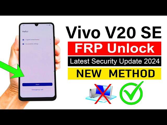 Vivo V20 SE Google Account Bypass 2024 - NEW METHOD (without pc)