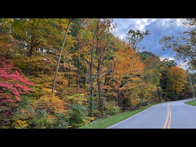 Fall Foliage Scenic Drive Country Road in Virginia 2023