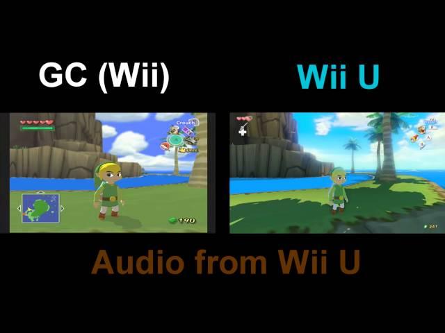 The Wind Waker HD Comparison - Wii U & GC Comparison || SD vs HD