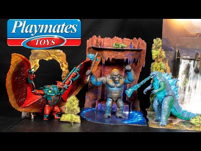 Godzilla vs Kong Hollow Earth Set and Titan Tech Rodan Review | Playmates Toys