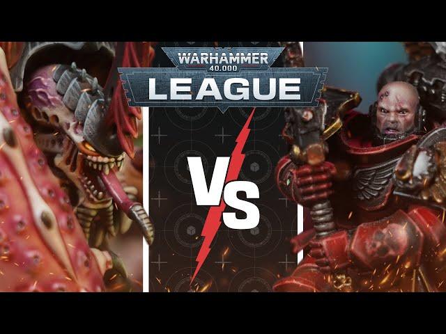 Flesh Tearers vs Tyranids | Warhammer 40k League Battle Report