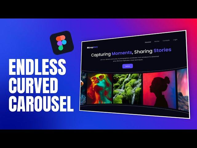How To Create CURVED Carousel With Endless Auto Scrolling In Figma | Figma Tutorial