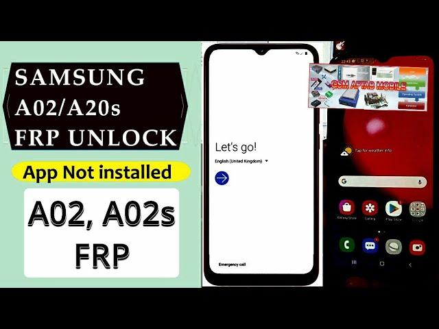 Samsung A02S/M02S Frp Unlock/Bypass Google Account  Remove  Without PC  100%.2021