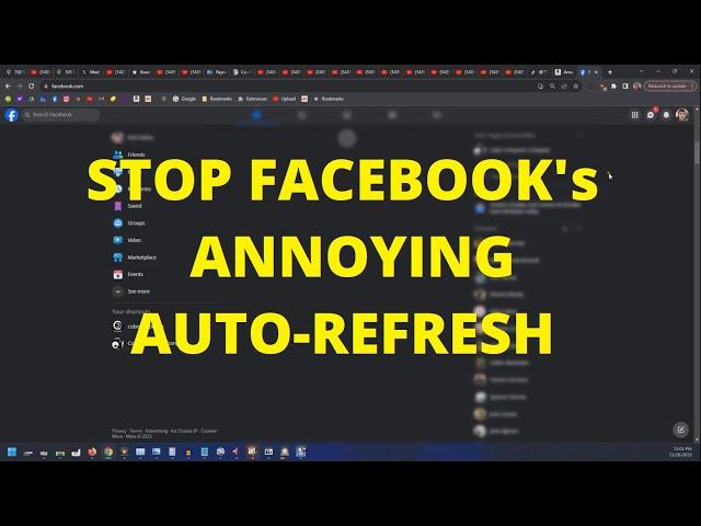 How to stop Facebook from auto refreshing your home feed on desktop
