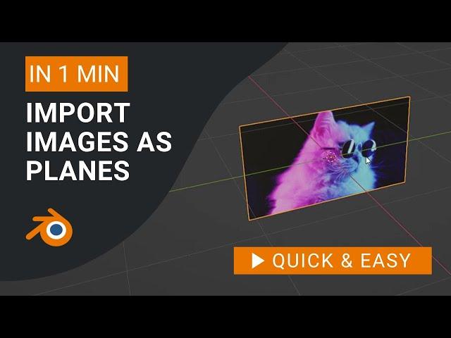 Blender Tutorial: How to Import Images as Planes in Blender