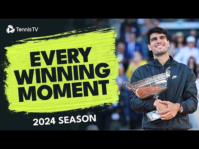 Every Championship Point & Trophy Lift From The 2024 ATP Season! 