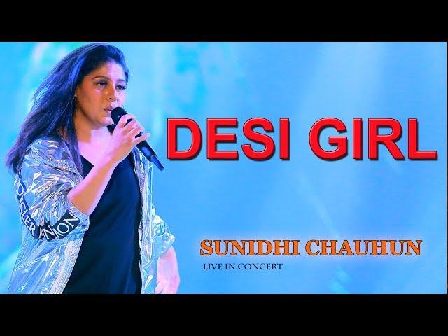 Sunidhi Chauhun || Deshi Girl | LIVE Concert || Kolkata || Creative Video