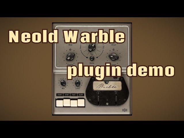 Neold Warble tape machine   Plugin demo